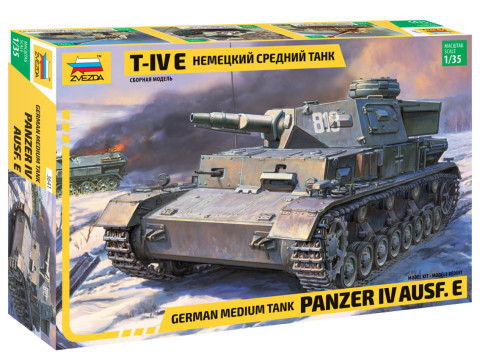 Zvezda 3641 German medium tank Panzer IV. Ausf.E 1/35 harckocsi makett