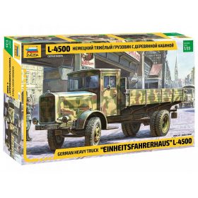   Zvezda 3647 German heavy truck "Einheitsfahrerhaus" L-4500 1/35 harcjármű makett