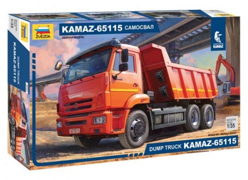 Zvezda 3650 Kamaz 65115 dump truck 1/35 civil teherautó makett