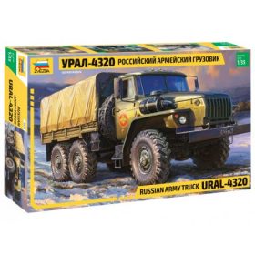   Zvezda 3654 Russian army truck Ural-4320 1/35 katonai jármű makett