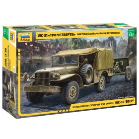   Zvezda 3656 U.S. military multipurpose 3/4t vehicle Dodge WC-51 "BEEP" 1/35 katonai jármű makett