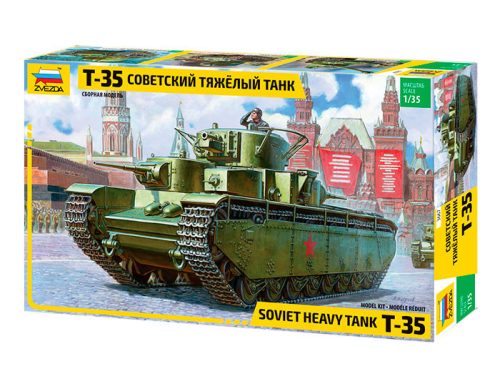 Zvezda 3667 Soviet heavy tank T-35 1/35 harckocsi makett