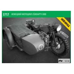   Zvezda 3717 German Zundapp K800 German Motorcycle 1/35 harcjármű makett