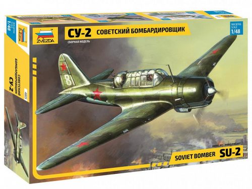 Zvezda 4805 Soviet Light Bomber SU-2 1/48 repülőgép makett