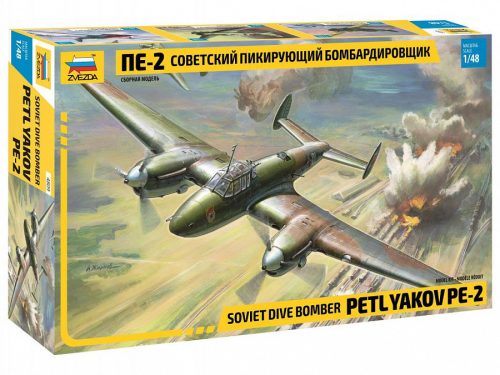 Zvezda 4809 Soviet dive bomber Petlyakov Pe-2 1/48 repülőgép makett