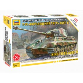   Zvezda 5023 German King Tiger Henschel  1/72 harckocsi makett