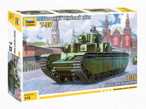 Zvezda 5061 Soviet Heavy Tank T-35 1/72 harckocsi makett