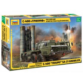   Zvezda 5068 Russian launch vehicle S-400 «Triumf» SA-21 Growler 1/72 harcjármű makett