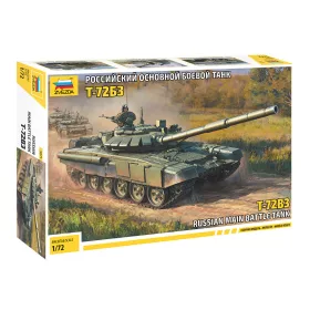   Zvezda 5071 Russian Main Battle Tank T-72B3 1/72 harckocsi makett