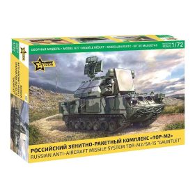   Zvezda 5081 Russian Anti-Aircraft Missile System TOR-M2 / SA-15 Gauntlet 1/72 harckocsi makett