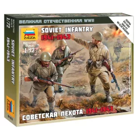 Zvezda 6103 Soviet infantry 1941-1945 1/72 figura makett