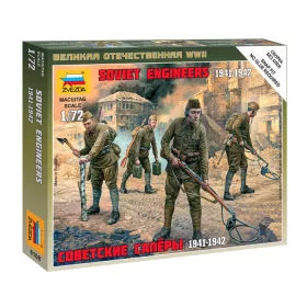Zvezda 6108 Soviet Engineers 1941-1942 1/72 figura makett
