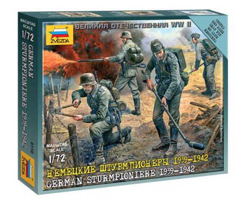 Zvezda 6110 German Sturmpioniers 1939-1942 1/72 figura makett