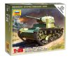 Zvezda 6113 Soviet Light Tank T-26 1/100 harckocsi makett