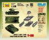 Zvezda 6113 Soviet Light Tank T-26 1/100 harckocsi makett