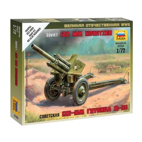 Zvezda 6122 Soviet M-30 Howitzer 1/72 löveg makett