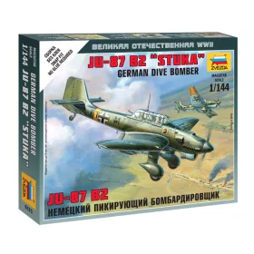   Zvezda 6123 German Dive Bomber Ju-87 B2 "Stuka" 1/144 repülőgép makett