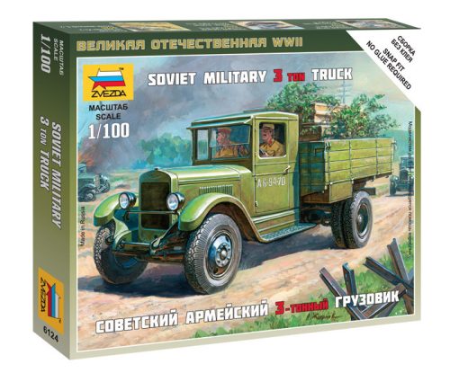 Zvezda 6124 Soviet Truck ZIS-5 1/100 katonai jármű makett