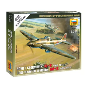   Zvezda 6125 Soviet Stormovik IL-2 (mod. 1941) 1/144 repülőgép makett