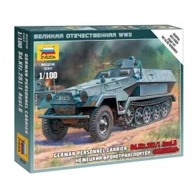   Zvezda 6127 German Personnel Carrier SD.KFZ.25I/I AUSF.B 1/100 harcjármű makett