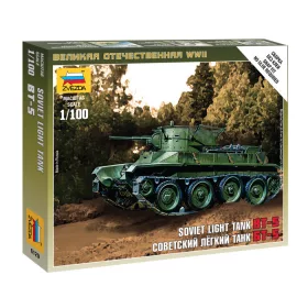 Zvezda 6129 Soviet Light Tank BT-5 1/100 harckocsi makett