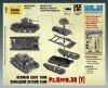 Zvezda 6130 German Light Tank Pz.Kpfw.38 (T) 1/100 harckocsi makett                            