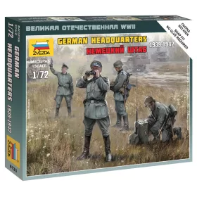 Zvezda 6133 German Headquarters 1939-1942 1/72 figura makett
