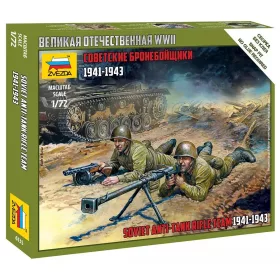 Zvezda 6135 Soviet Anti-Tank Rifle team 1/72 figura makett