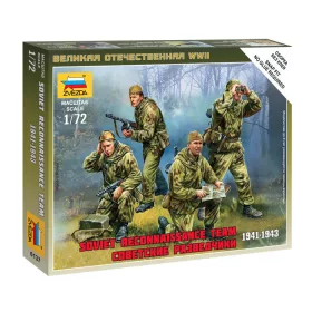   Zvezda 6137 Soviet Recconnaissance Team 1941-1943 1/72 figura makett