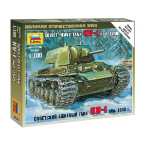   Zvezda 6141 Soviet Heavy Tank KV-1 mod. 1940 1/100 harckocsi makett