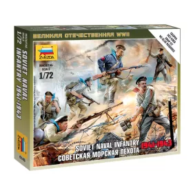   Zvezda 6146 Soviet Naval Infantry 1941-1943 1/72 figura makett