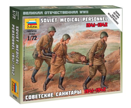 Zvezda 6152 Soviet Medical Personnel 1941-42 1/72 figura makett