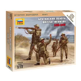 Zvezda 6166 British Infantry 1939-1945 1/72 figura makett