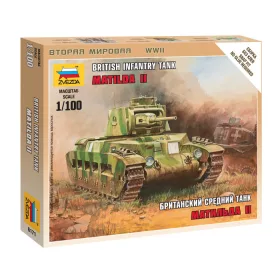   Zvezda 6171 British Tank Matilda MK-II 1/100 harckocsi makett
