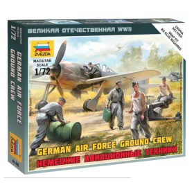 Zvezda 6188 German Airforce ground crew 1/72 figura makett
