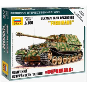   Zvezda 6195 German heavy tank destroyer "Ferdinand" Sd.Kfz.184 1/100 harckocsi makett
