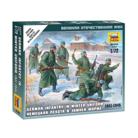   Zvezda 6198 German Infantry (winter uniform) 1/72 figura makett