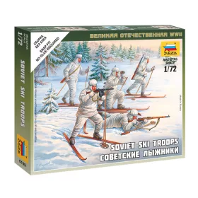 Zvezda 6199 Soviet Ski Troops 1/72 figura makett