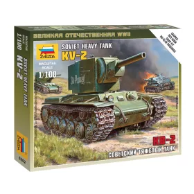 Zvezda 6202 Soviet tank KV-2 1/100 harckocsi makett