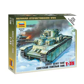 Zvezda 6203 Soviet heavy tank T-35 1/100 harckocsi makett