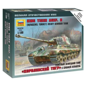   Zvezda 6204 German heavy tank King Tiger Sd.Kfz.182 Henschel 1/100 harckocsi makett