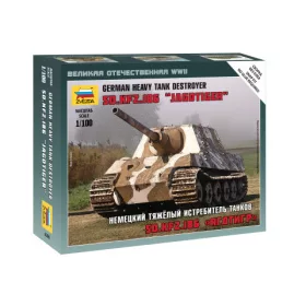   Zvezda 6206 German Sd.Kfz.186 Jagdtiger Heavy Tank Destroyer 1/100 harckocsi makett