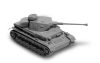 Zvezda 6251 German medium tank Pz.Kpfw. IV Ausf. F2 1/100 harckocsi makett