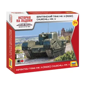   Zvezda 6294 British Infantry tank MK/ IV (A22C) Churchill MK. V 1/100 harckocsi makett