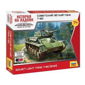 Zvezda 6295 Soviet Light Tank T-80 1/100 harckocsi makett
