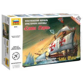   Zvezda 6510 Christopher Columbus flagship "Santa Maria" 1/350 vitorláshajó makett