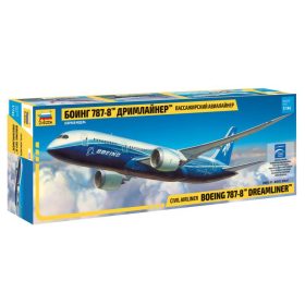   Zvezda 7008 Civil airliner Boeing 787-8 Dreamliner 1/144 repülőgép makett