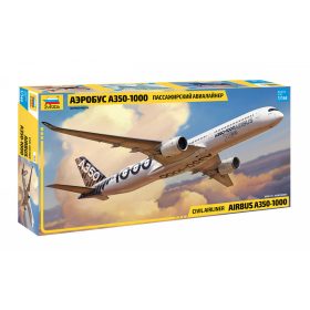   Zvezda 7020 Civil airliner Airbus A350-1000 1/144 repülőgép makett