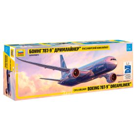   Zvezda 7021 Civil airliner Boeing 787-9 Dreamliner 1/144 repülőgép makett