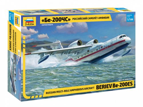 Zvezda 7034 Russian amphibious aircraft Beriev Be-200ES 1/144 repülőgép makett